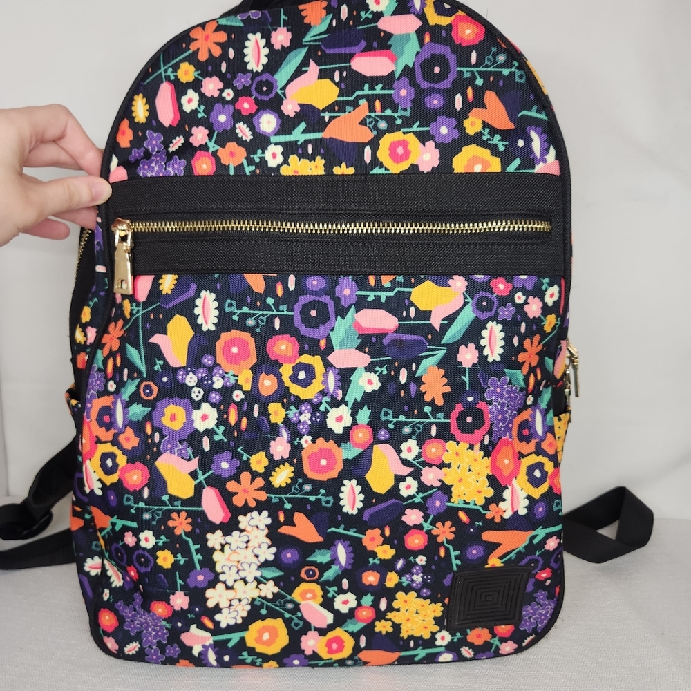 Lularoe Colorful Gold Trim Everyday Backpack